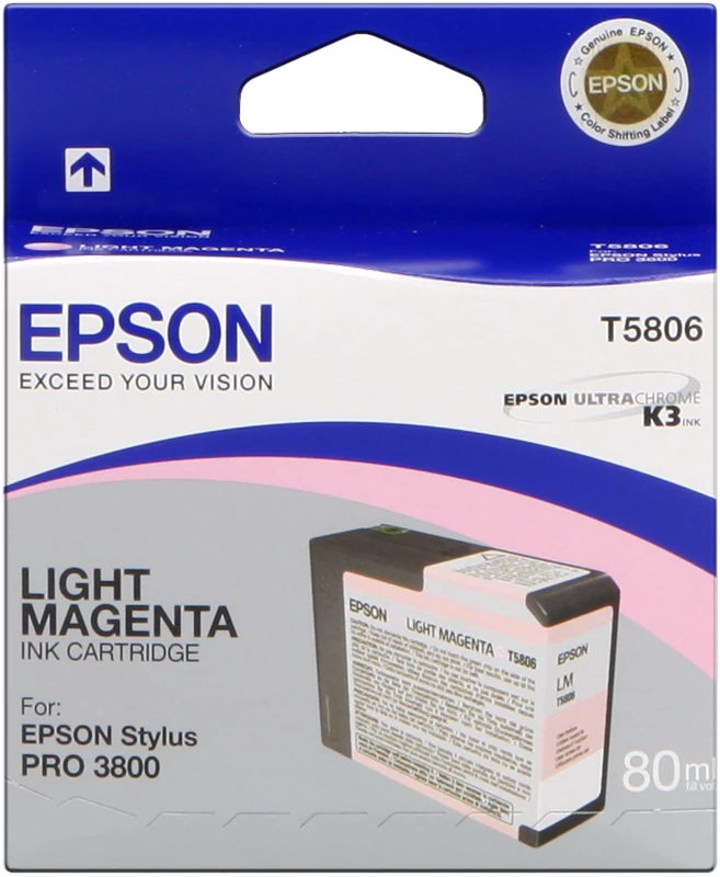 Original Epson T5806 Pink hell / C13T580600 Tinte 80ml