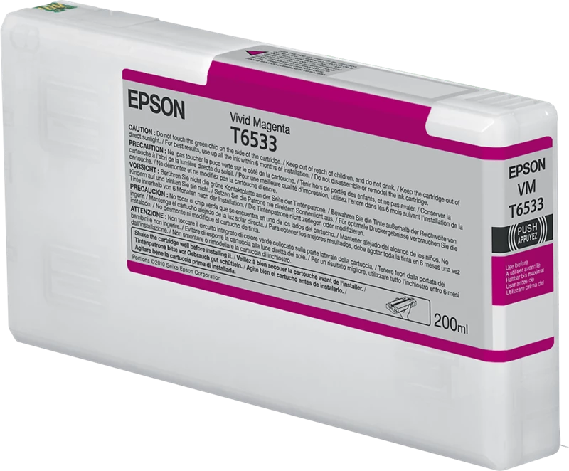 Original Epson T6533 / C13T653300 Tinte Magenta 200ml