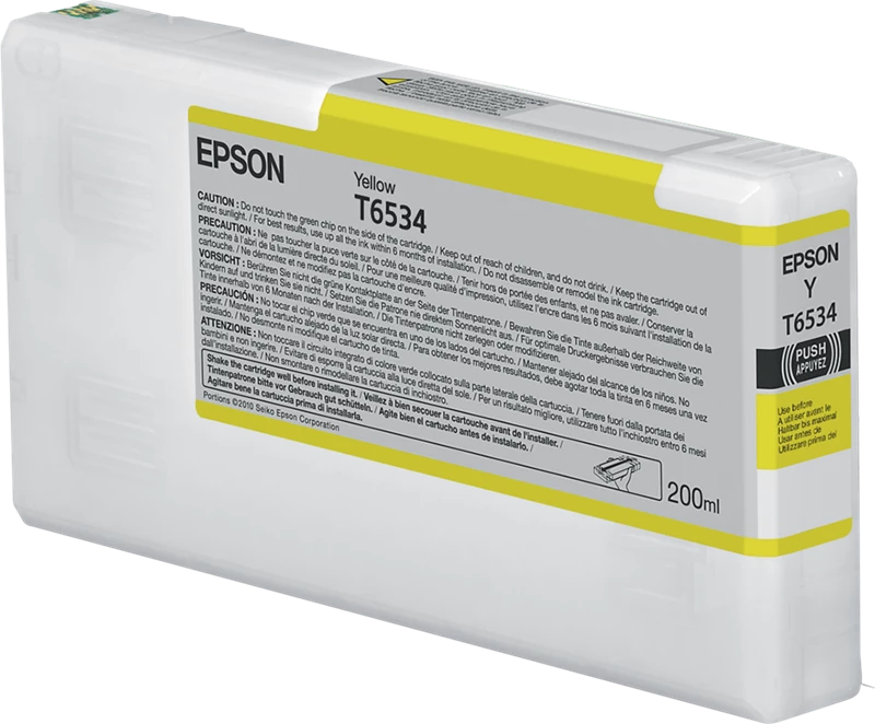 Original Epson T6534 / C13T653400 Tinte Gelb 200ml