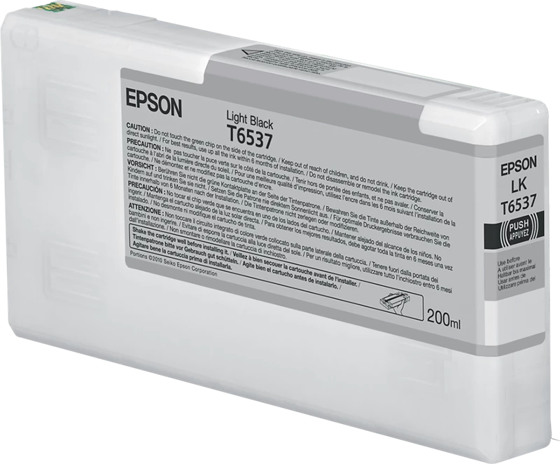 Original Epson T6537 lightblack / C13T653700 Tinte 200ml