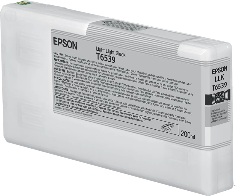 Original Epson T6539 lightlightblack / C13T653900 Tinte 200ml