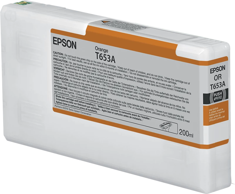 Original Epson T653A Orange / C13T653A00 Tinte 200ml