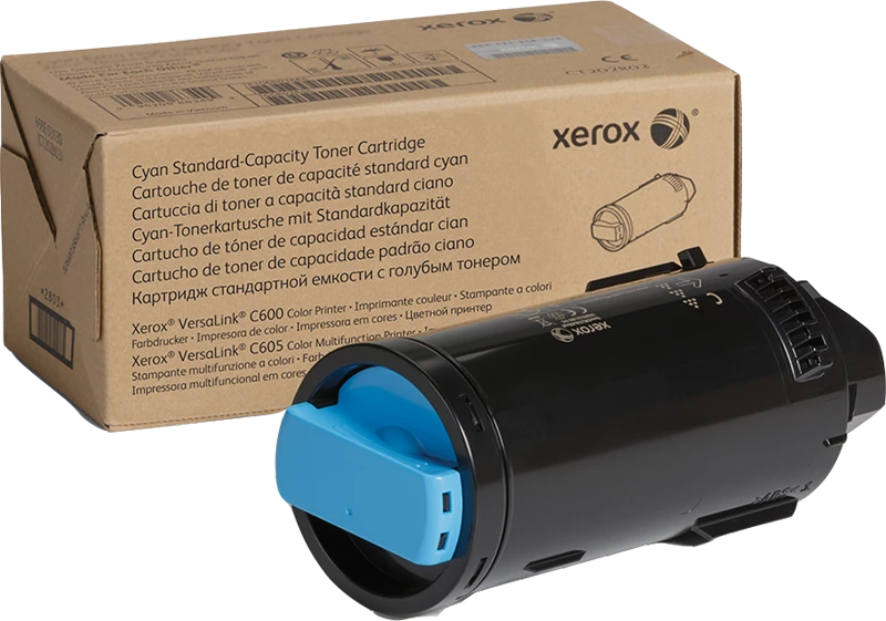 Original Xerox 106R03896 / VersaLink C605 Toner Cyan bis zu 6000 Seiten