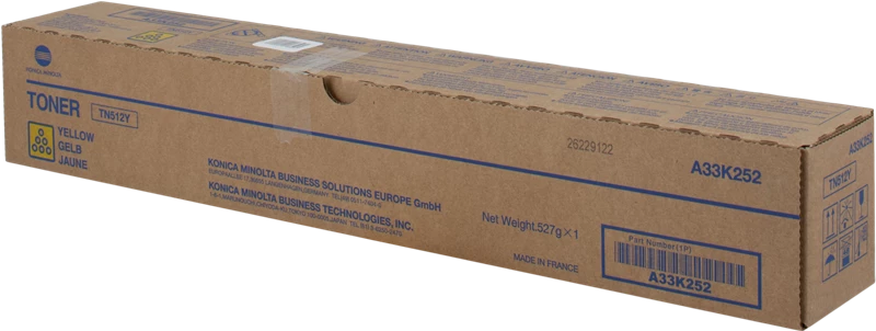 Original Konica Minolta Minolta TN512Y / A33K252 Toner Gelb bis zu 26000 Seiten