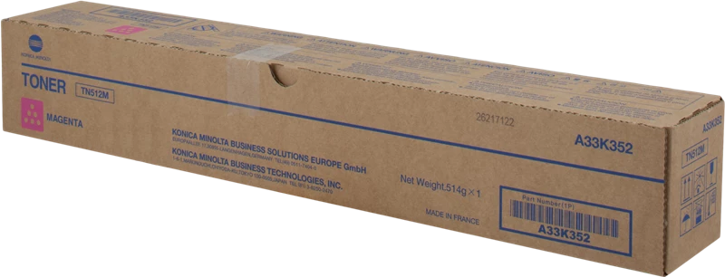 Original Konica Minolta Minolta TN512M / A33K352 Toner Magenta bis zu 26000 Seiten