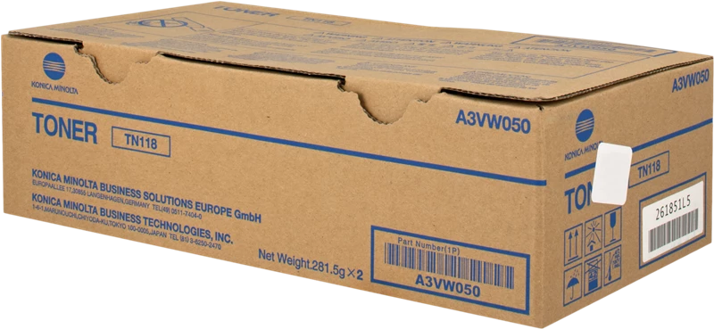 Original Konica Minolta Minolta TN118 / A3VW050 Toner Schwarz bis zu 12000 Seiten