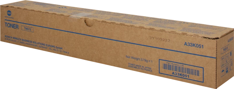 Original Konica Minolta Minolta TN513 / A33K051 Toner Schwarz bis zu 24400 Seiten