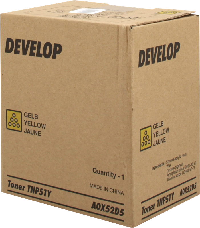 Original Develop TNP-51Y / A0X52D5 Toner Gelb bis zu 5000 Seiten
