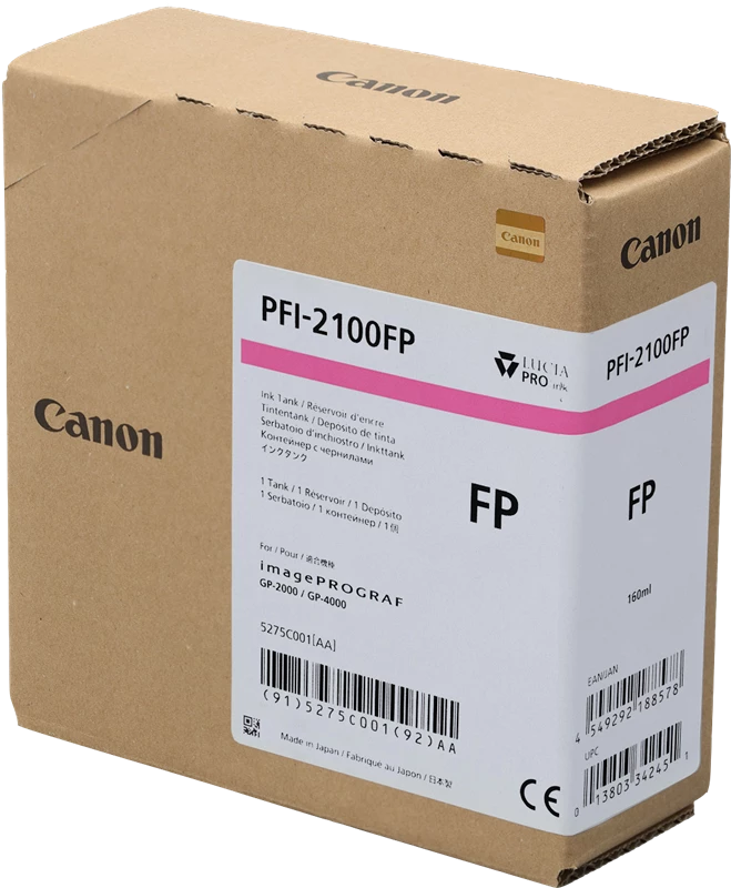 Original Canon PFI-2100fp Pink / 5275C001 Tinte 160ml