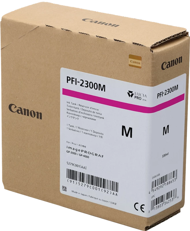 Original Canon PFI-2300m / 5279C001 Tinte Magenta 330ml