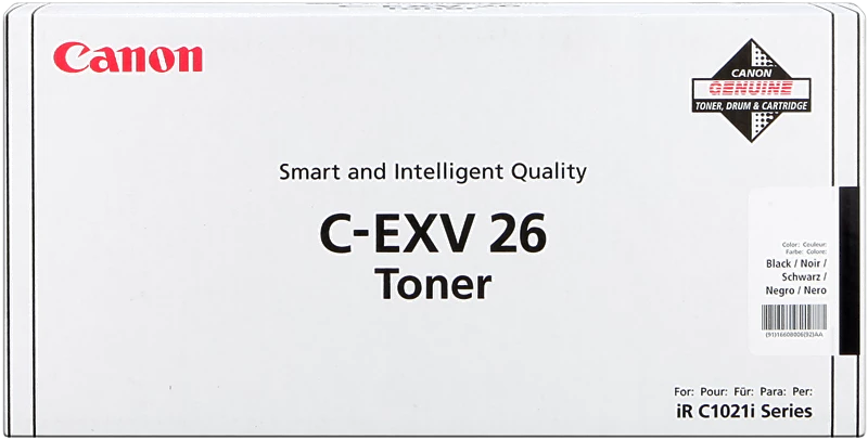 Original Canon C-EXV26bk / 1660B006 Toner Schwarz bis zu 6000 Seiten