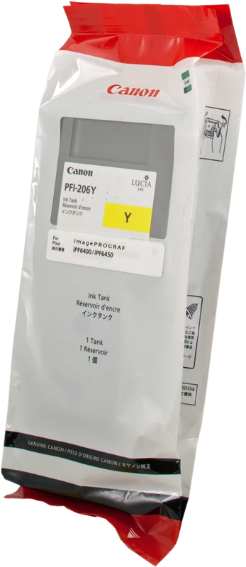 Original Canon PFI-206y / 5306B001 Tinte Gelb bis zu 130 Seiten 300ml