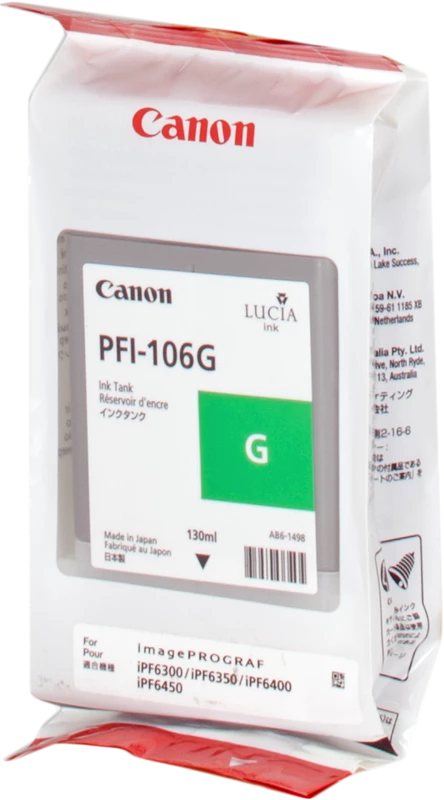 Original Canon PFI-106g Grün / 6628B001 Tinte bis zu 130 Seiten 130ml