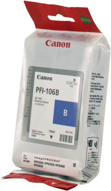 Original Canon PFI-106b / 6629B001 Tinte Blau bis zu 130 Seiten 130ml