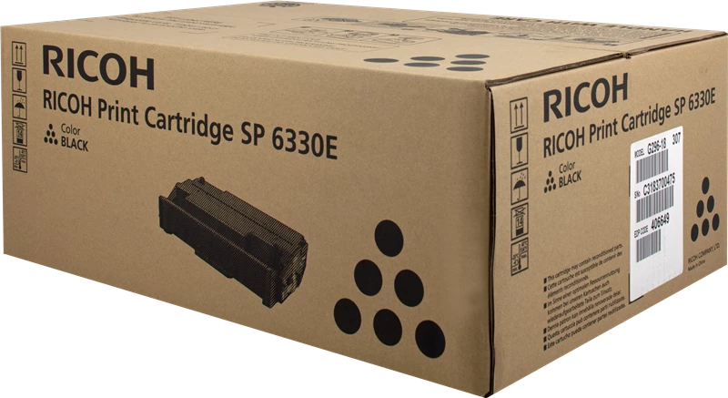 Original Ricoh SP6330EBK / 406649 Toner Schwarz bis zu 20000 Seiten