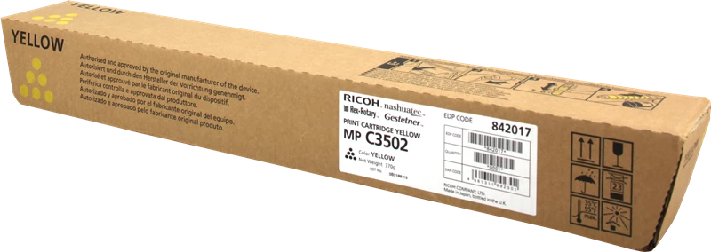 Original Ricoh MP C3502Y / 842017 Toner Gelb bis zu 18000 Seiten