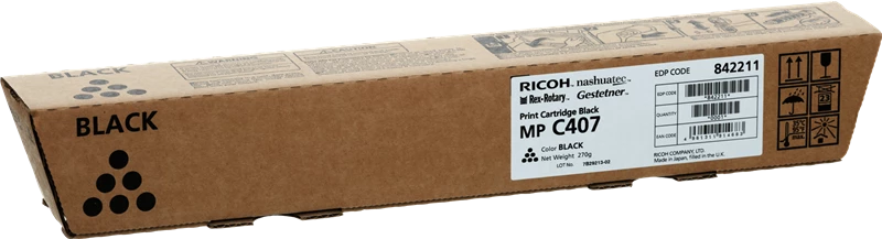 Original Ricoh MP C407SPF / 842211 Toner Schwarz bis zu 17500 Seiten