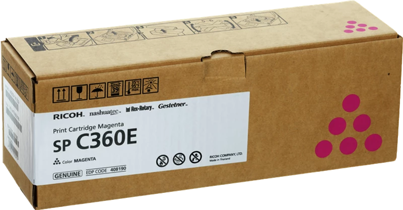 Original Ricoh SP C360EM / 408190 Toner Magenta bis zu 1500 Seiten