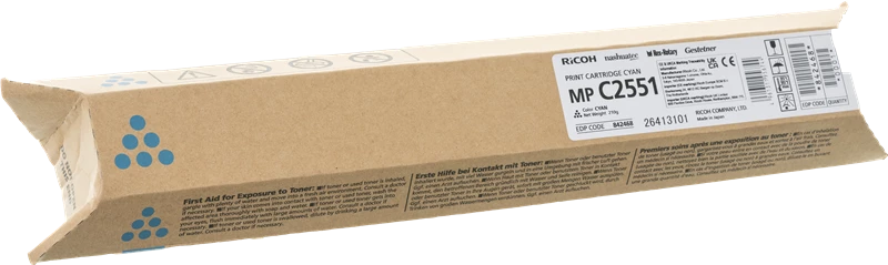 Original Ricoh MP C2051 / 842468 Toner Cyan bis zu 9500 Seiten