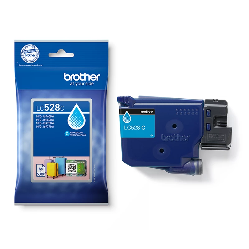 Original Brother LC528C Tinte Cyan bis zu 5000 Seiten
