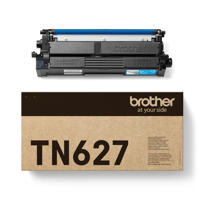 Original Brother TN-627C Toner Cyan bis zu 10000 Seiten