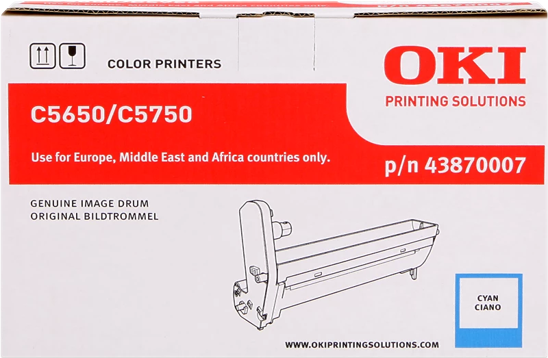 Original OKI 43870007 / C5650/5750 Bildtrommel (Drum-Unit) Cyan bis zu 20000 Seiten