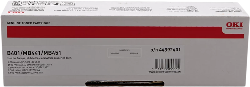 Original OKI 44992401 Toner Schwarz bis zu 1500 Seiten