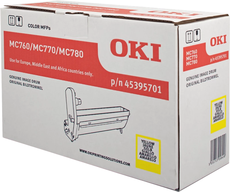Original OKI 45395701 / MC760/770/780 Bildtrommel (Drum-Unit) Gelb bis zu 30000 Seiten