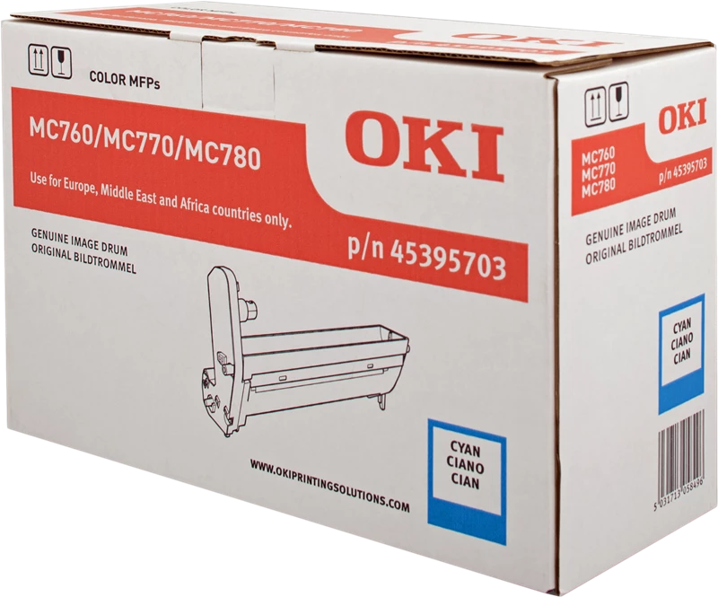 Original OKI 45395703 / MC760/770/780 Bildtrommel (Drum-Unit) Cyan bis zu 30000 Seiten