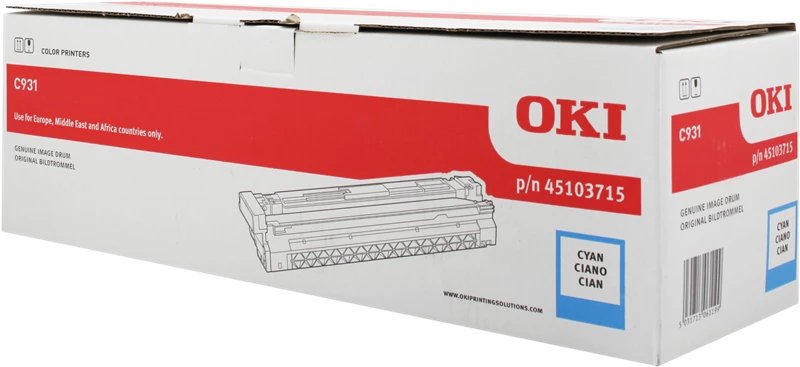 Original OKI 45103715 / C931 Bildtrommel (Drum-Unit) Cyan bis zu 40000 Seiten