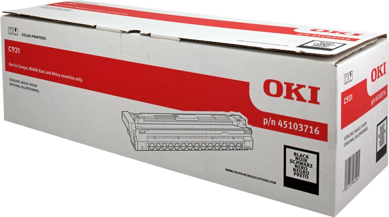 Original OKI 45103716 / C931 Bildtrommel (Drum-Unit) Schwarz bis zu 40000 Seiten