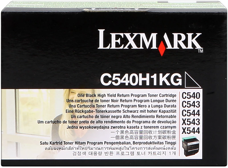 Original Lexmark C540H1KG / C540 Toner Schwarz bis zu 2500 Seiten