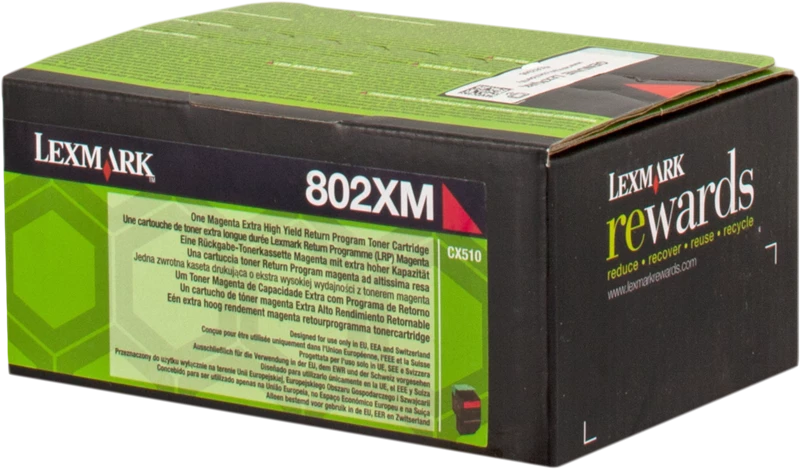 Original Lexmark 802XM / 80C2XM0 Toner Magenta bis zu 4000 Seiten