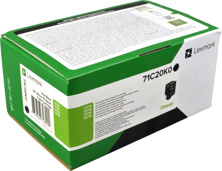 Original Lexmark 71C20K0 / CS/CX730 Toner Schwarz bis zu 5000 Seiten