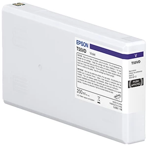 Original Epson T55WD Violett / C13T55WD00 Tinte 200ml
