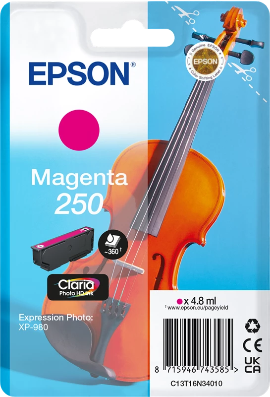 Original Epson 250 / C13T16N34010 Tinte Magenta bis zu 360 Seiten