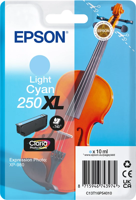 Original Epson 250 XL / C13T16P54010 Tinte Cyan bis zu 740 Seiten