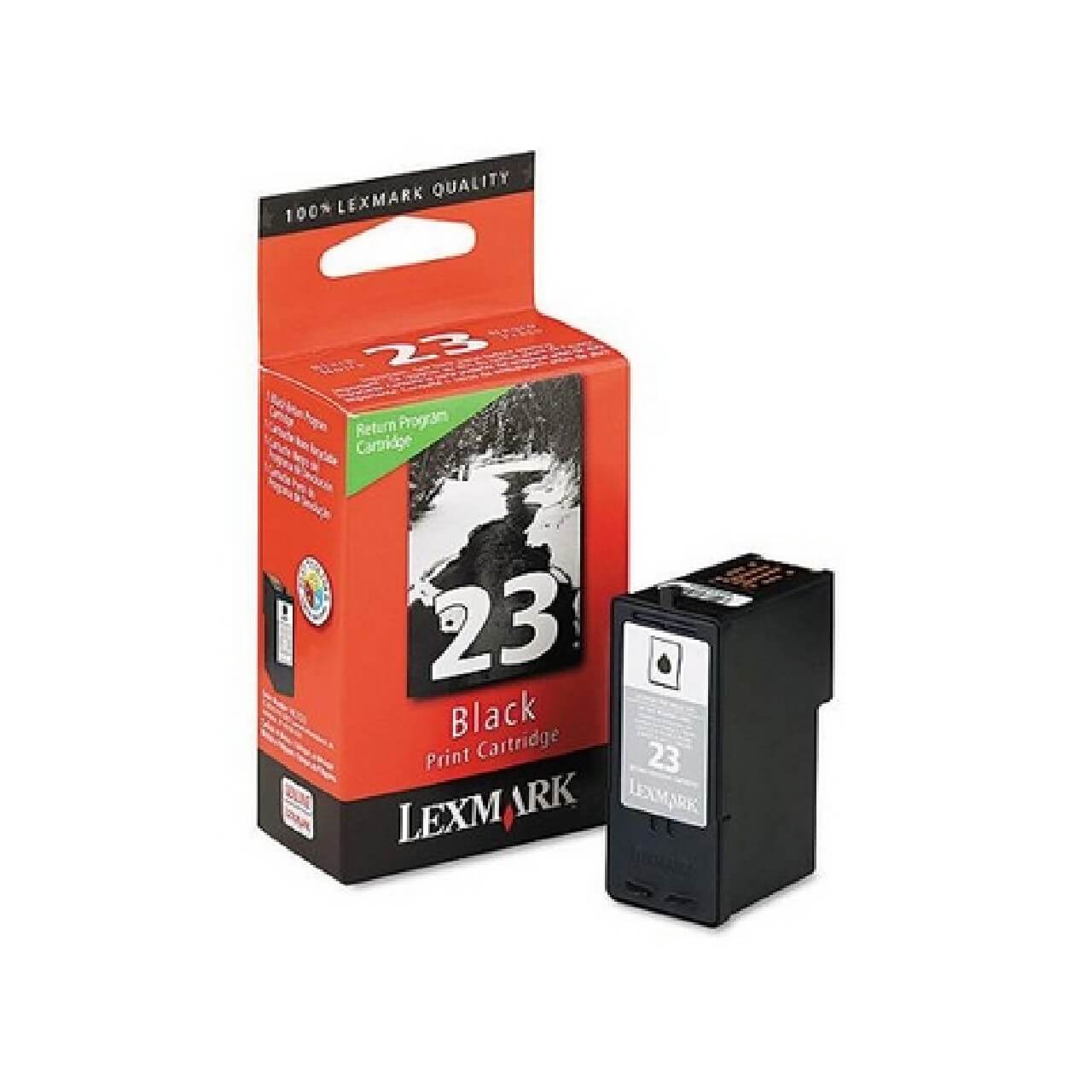 Lexmark Original 23 / 18C1523E Tintenpatrone Schwarz bis zu 215 Seiten