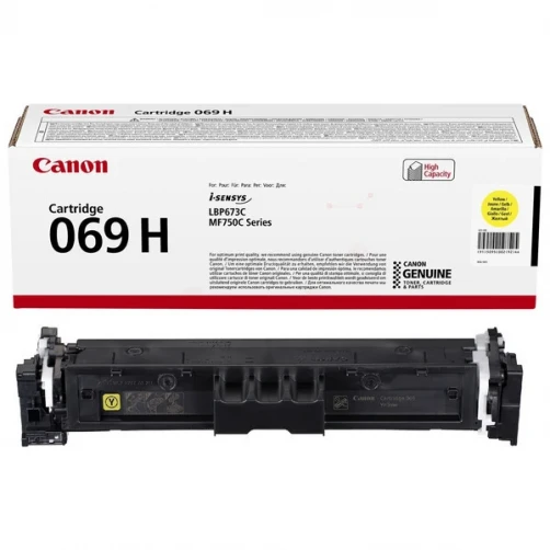 Original Canon 069H / 5095C002 Toner Gelb bis zu 5500 Seiten