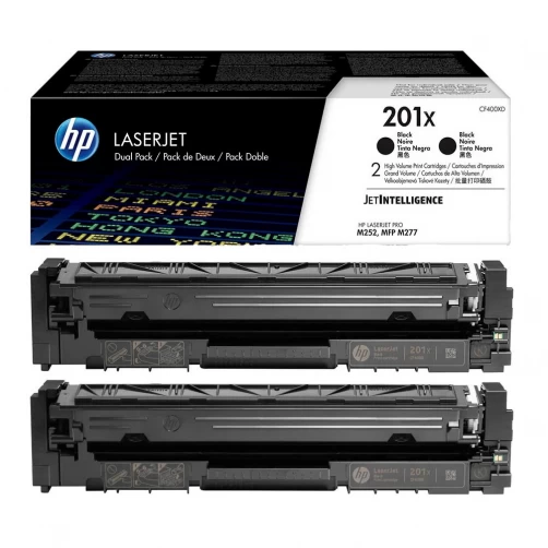 HP Original 201X / CF400XD Tonerkartusche Schwarz bis zu 2800 Seiten 2er-Pack