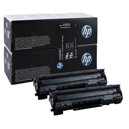 HP Original 78A / CE278AD Tonerkartusche Schwarz bis zu 2100 Seiten 2er-Pack