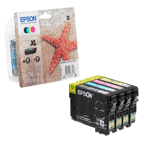 Original Epson 603XL / C13T03A64010 Tinte Schwarz Cyan Magenta Gelb 20ml Multipack
