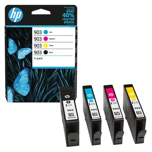 Original HP 903 / 6ZC73AE Tinte Schwarz Cyan Magenta Gelb 4er-Pack