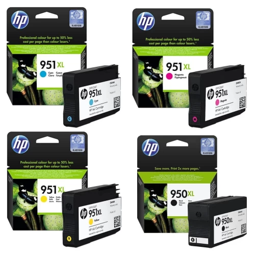 Original HP 950XL-951XL / C2P43AE Tinte Schwarz Cyan Magenta Gelb Multipack