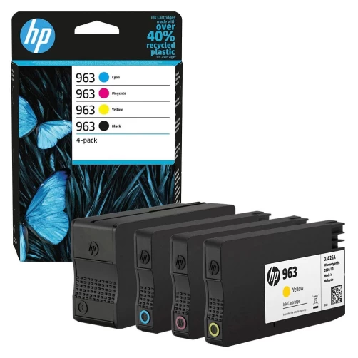 Original HP 963 / HP963M4 Tinte Schwarz Cyan Magenta Gelb Multipack