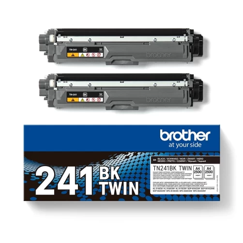 Original Brother TN-241BK Toner Schwarz bis zu 5000 Seiten 2er-Pack