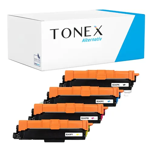 TONEX alternativ für Brother TN-243CMYK Toner Schwarz Cyan Magenta Gelb Multicolor