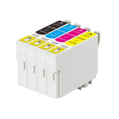 Tinten Spar-set für Epson T-1285 kompatibel Black - Cyan - Magenta - Yellow
