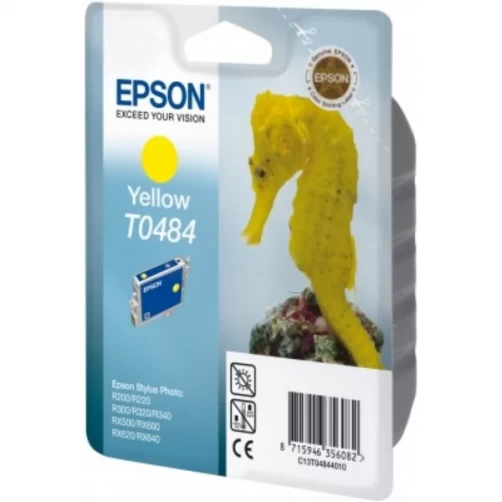 Epson Original T0484 / C13T04844010 Tintenpatrone Gelb 13ml