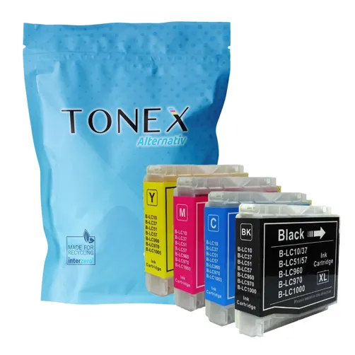 TONEX alternativ für Brother LC-1000 Tinte Multicolor Spar-Set